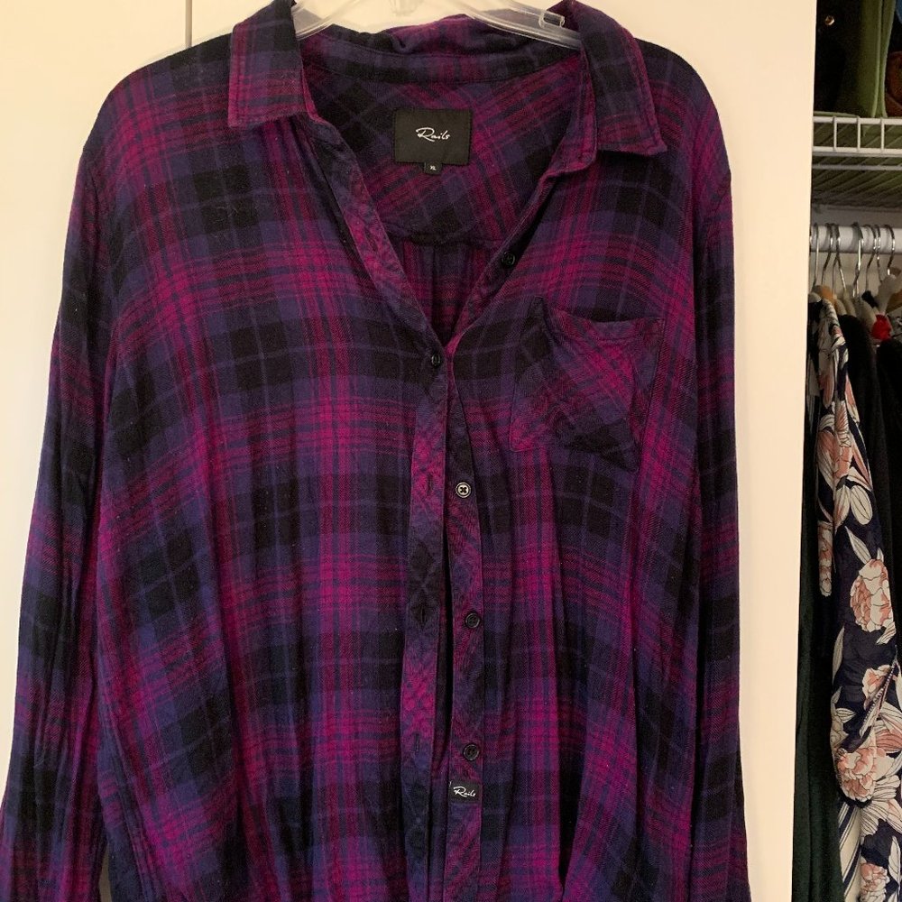 Rails Plaid Flannel Shirt SZ XL